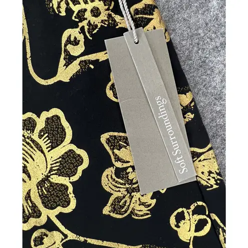 Soft Surroundings Pants Women XS Perfect Ponte Marley Straight Leg Dark Academia