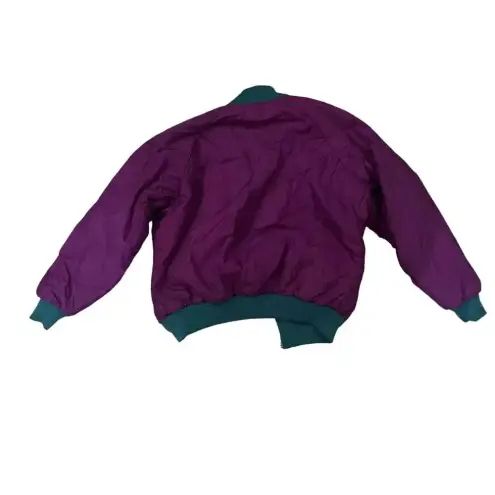 Columbia VINTAGE  Women's Medium Purple/Teal‎ Reversible Puffer Bomber Jacket