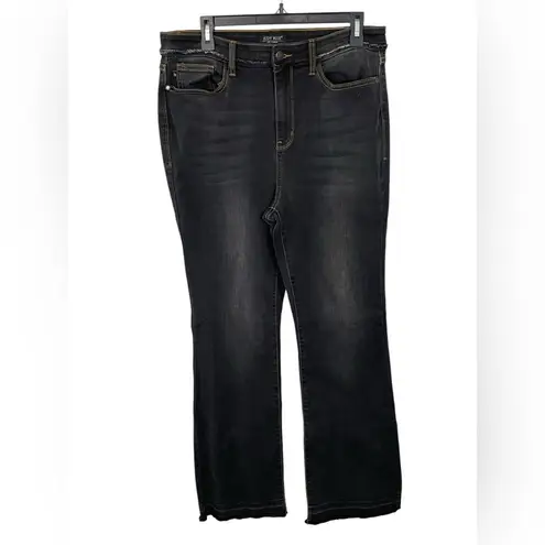 Judy Blue Ashland High Rise Slim Bootcut Denim Jeans Black Wash Size 15 / 32