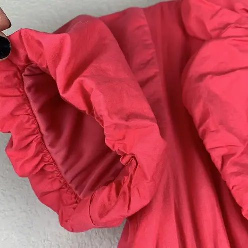 Lovestitch LNWT Coral Puff Sleeve Ruched Waist Peplum Jacket