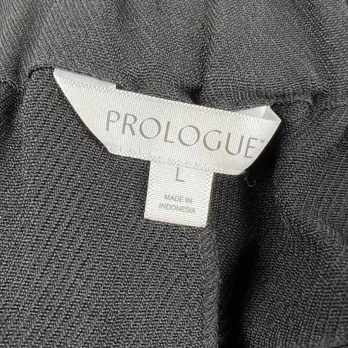 Prologue Women's Black Pleated Straight Leg Ankle Trousers - Size Large - NWT