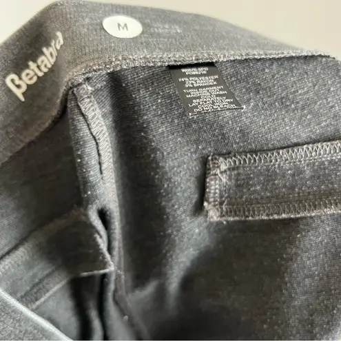 Betabrand Gray Metallic Work Yoga Business Casual Pants Medium