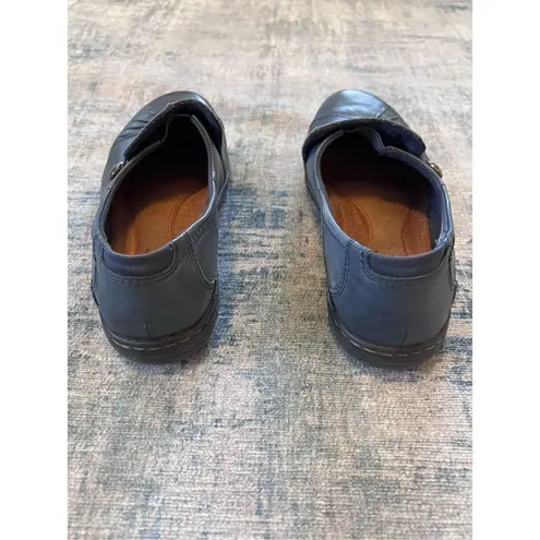 Rockport Navy Blue Cobb Hill Paulette Flat Slip On Shoes 6.5 XW