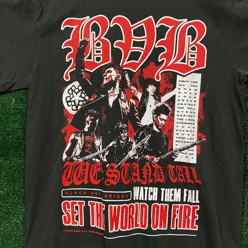Black Veil Brides Set the World On Fire World Tour Rock Band T-Shirt Size Large
