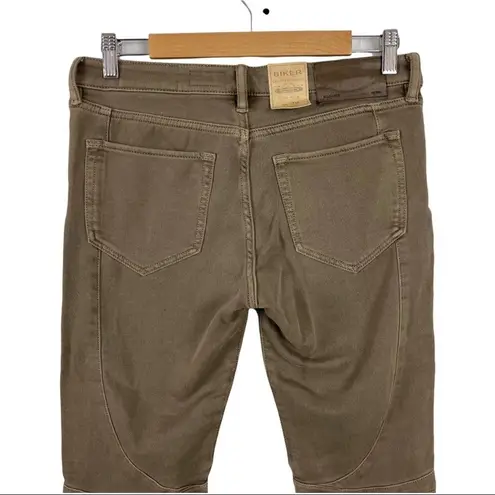 ALLSAINTS NWT All Saints Biker Moto Zipper Accents Ankles Cropped Skinny Jeans Size 28