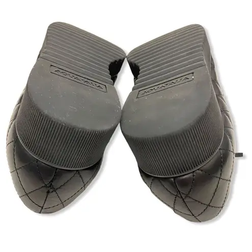 Aquatalia Quilted Black Leather Platform Oxford Sneakers