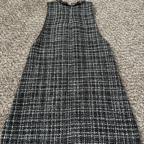 ZARA  Black and White Tweed Mini Dress