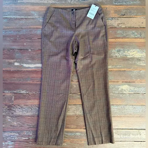 W By Worth NWT Brown Plaid Professional Trousers ~ Size 4 💚🍄 - Image 5
