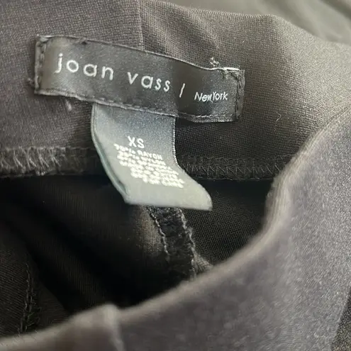 Joan Vass New York Black Stretch Pull On Pants XS