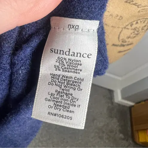 Sundance Sz L  Edwina Henley Ruffle Cashmere Wool Sweater NWOT $205 MSRP