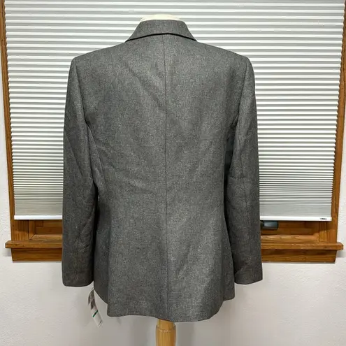 Jones Wear  NWT Slate Gray Herringbone Suit Jacket Blazer Size 16