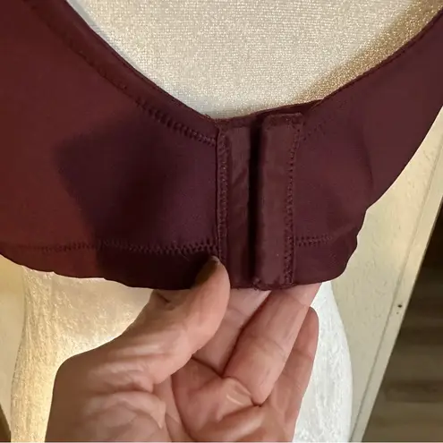 Vanity Fair Beauty Back 40D Full-Figure Back Smoothing Wireless Bra 71380 Plum