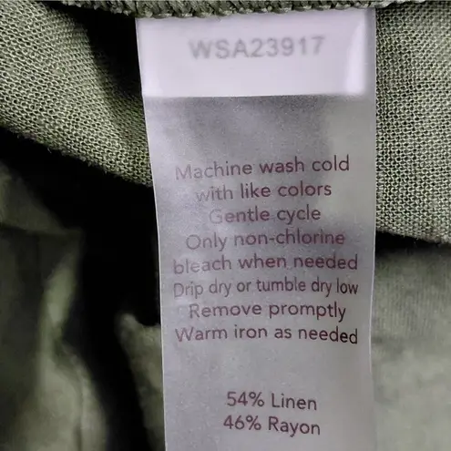 Calia By Carrie Underwood Beach Swim Cover Up Top Shirt Women Small Green Casual