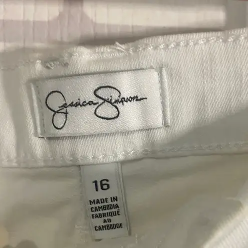 Jessica Simpson  Classic White Denim Shorts