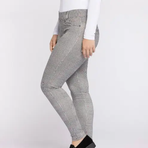 Seven7 Seven Black Plaid Pull On Ponte Knit Leggings