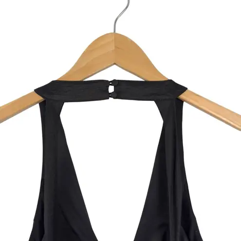 Windsor  Black V-Neck Sleeveless Formal Halter Gown Maxi Dress Size Small - Image 9