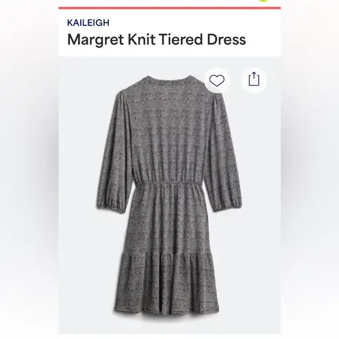 Kaileigh NWT Margret knit tiered Dress Sz L
