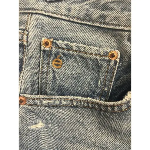 ÉTICA Skylar Cut Off Shorts Women's sz. 26 Blue Organic Cotton Vacation Beachy