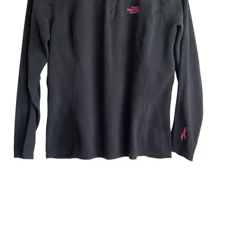 The North Face  Women Fleece Top L Black Breast Cancer Awareness Warm Cozy Fleece