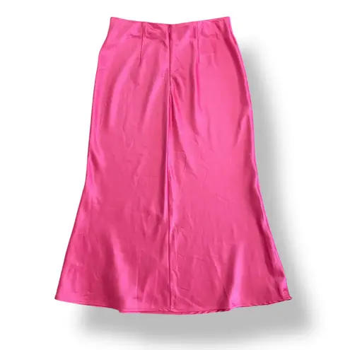 Pants Store Satin Midi Skirt Womens Size L Pink Party Boho Size L