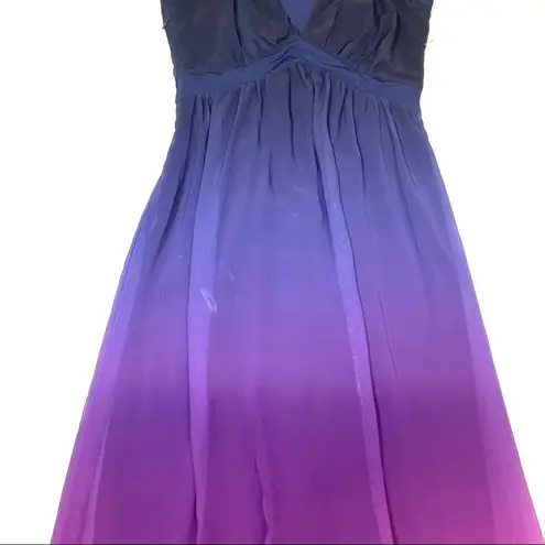 Kimi+Kai Maternity "Valencia" purple Ombre Maxi Dress Small Size undefined