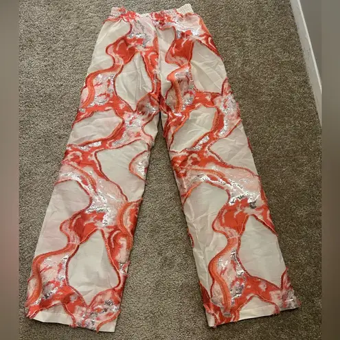 Arianne Elmy vacation flow pants $230 small Red