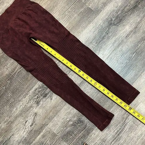 Yelete Women's Moto High Waist Ankle Workout Yoga Leggings Pants Tights S/M