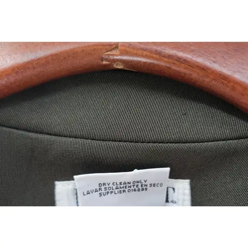 Mixit Longline Jacket Womens 12 Tall Green Stretch Notch Lapel Back Slit Career