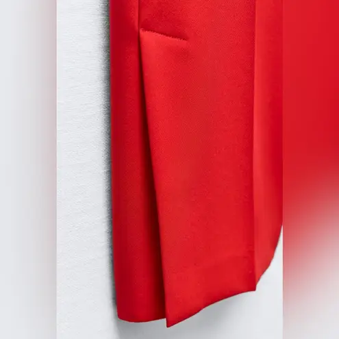 ZARA NWT red side split hem trouser pants