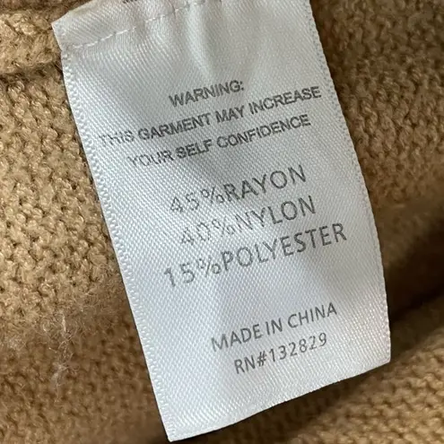 SONG OF STYLE Pawnie Blousson Camel Knit Lounge Pants Relaxed Fit Joggers S Tan