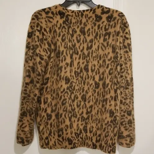 Opening Ceremony 💕💕 Cheetah Fur Crew Neck Sweater Medium M NWT