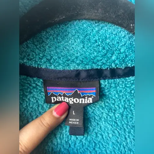 Patagonia  Teal Re-tool Snap Fleece Pullover Sz L - Image 2