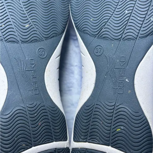 Dansko Lace Up Sneaker Womens Size 37 Hayes Blue Suede Trim 451539 Comfortable