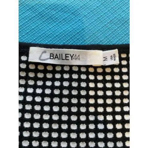 BAILEY 44 Sleeveless Black Tan Check Check Rayon Blend  Dress Size M