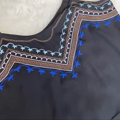 Black boho tank top L Black Size L