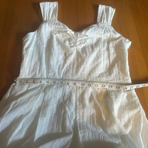 Chadwick's Vtg 90s/Y2K Chadwick’s Cotton White Eyelet Lace Pastoral Dress, Size 16