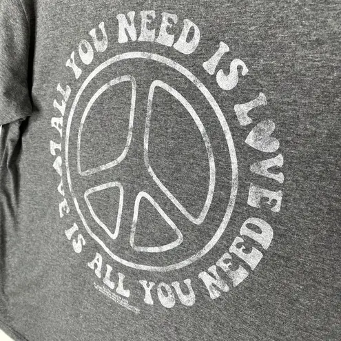 Jerry Leigh Lennon & McCartney All You Need Is Love Beatles T-Shirt Gray XL Tee