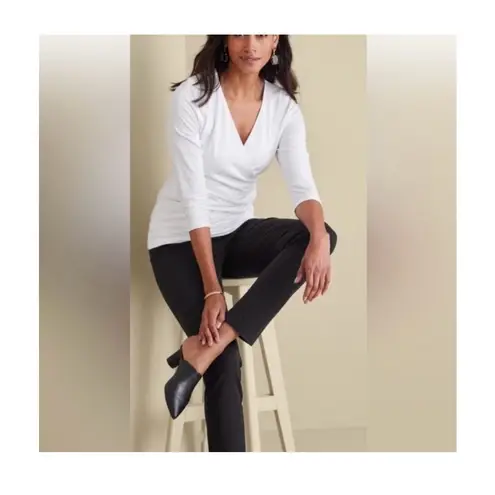 Soft Surroundings Elastic Waist Ankle Pants Black Size Medium