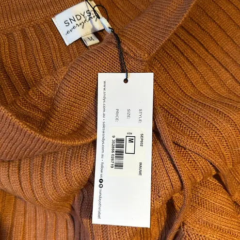 🤎🍁🍂NWT SNDYS HENDRIX KNIT PANTS IN RUST (pants only) Brown
