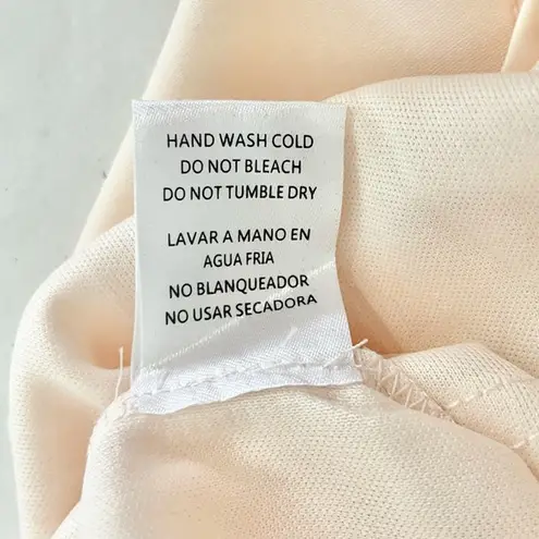 After Market New Blouson Sleeve Tie Neck Smock Mini Dress Champagne