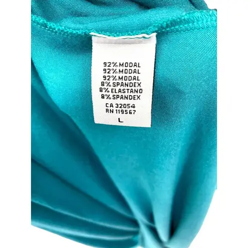 Rachel Pally  Midsummer Maxi Dress Size Large Laguna Teal New NWT Stretch Coastal