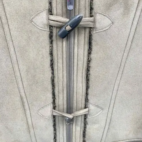 Woolrich Vest Womens Medium Khaki Microseude Acrylic Polyester Sherpa Lined