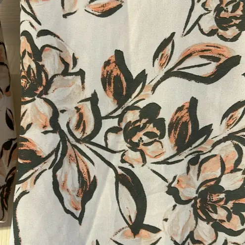 Liberty Love 3/4 Sleeve Dressy Professional Blouse Floral Small