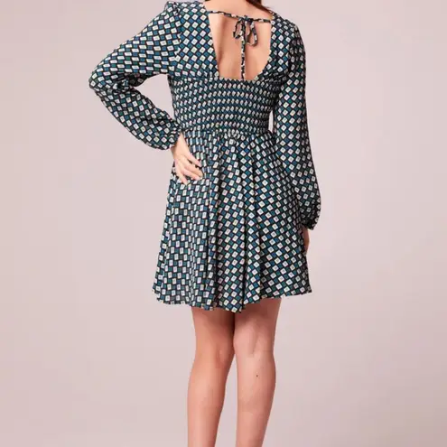 Band of the Free Genevieve Teal and Black Diamond Dress | S
