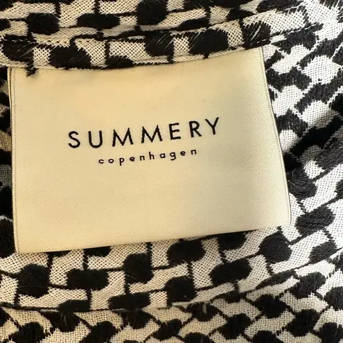 Summery Copenhagen Black and White Cotton Sleeveless Size L Lined Lightweight Size L