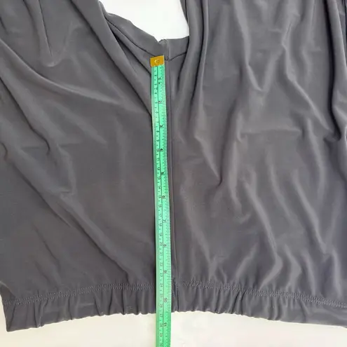 Clara Sunwoo XL Gray Straight Leg Stretch Dress Pants Travel Charcoal Pull On