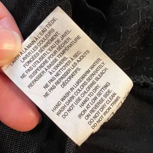 Smart Set Womens Tank Top Shirt Sequin Sleeveless Black Glitter Club Party Small