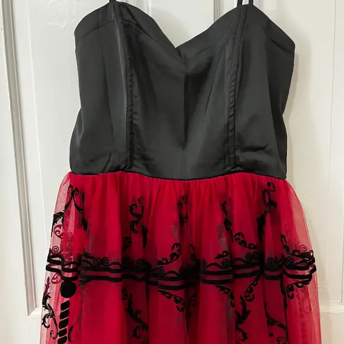 Unique Vintage Carousel Horse Tulle Corset Dress M Fairy Whimsigoth Gothic, Punk