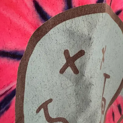 Nirvana sz M Overdyed Smiley Long Sleeve Oversized Pullover Sweatshirt Womens