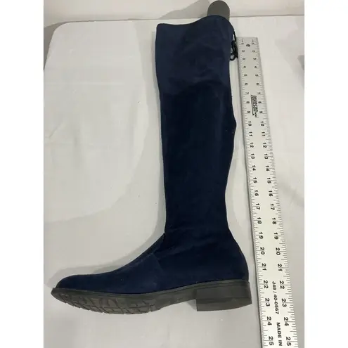 Unisa Womans Unadivan Size 9 M Navy Faux Suede Pull On Otk Boots